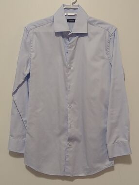 Zanetti Light Blue Men's Dress Shirt - Classic Point Collar